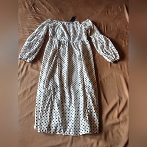 NEW: Nasty Gal Off Shoulder Polka Dot Swing Dress